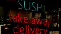 Take Out and Delivery Signs